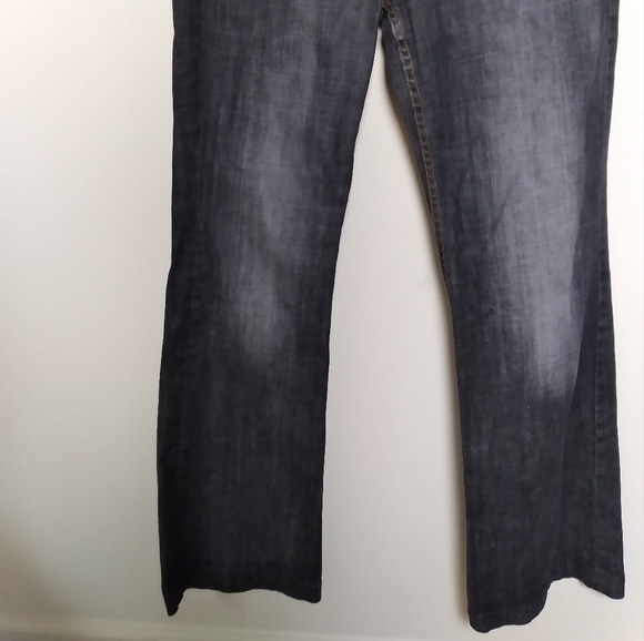 Jacob Black Dark Gray Bootcut Boot Cut Mid Rise Jeans Size 9/10 - Picture 3 of 8
